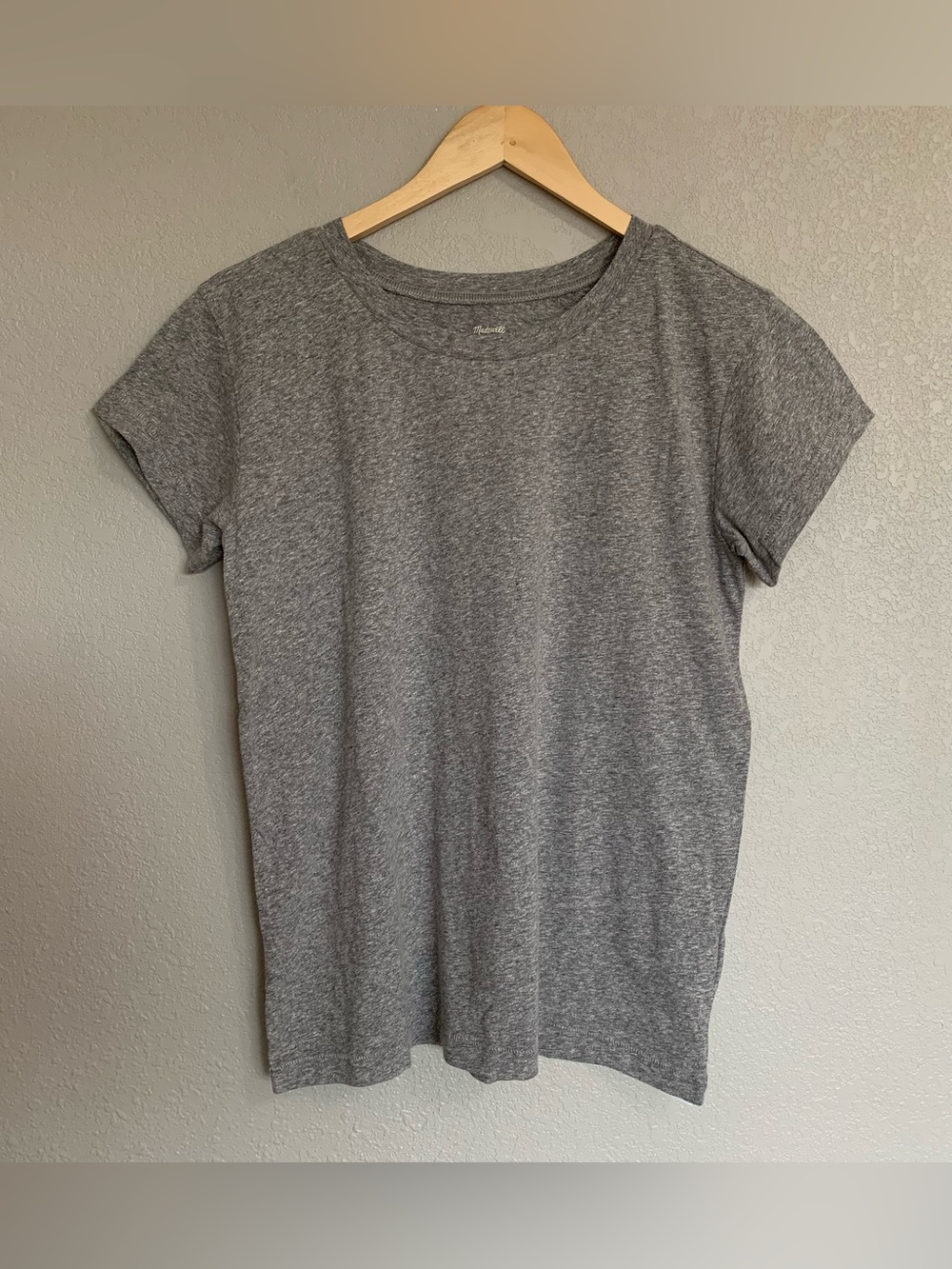 Madewell Grey Triblend Ex-Boyfriend Tee Size Small NWT Short Sleeve Crew T-Shirt - Picture 3 of 5